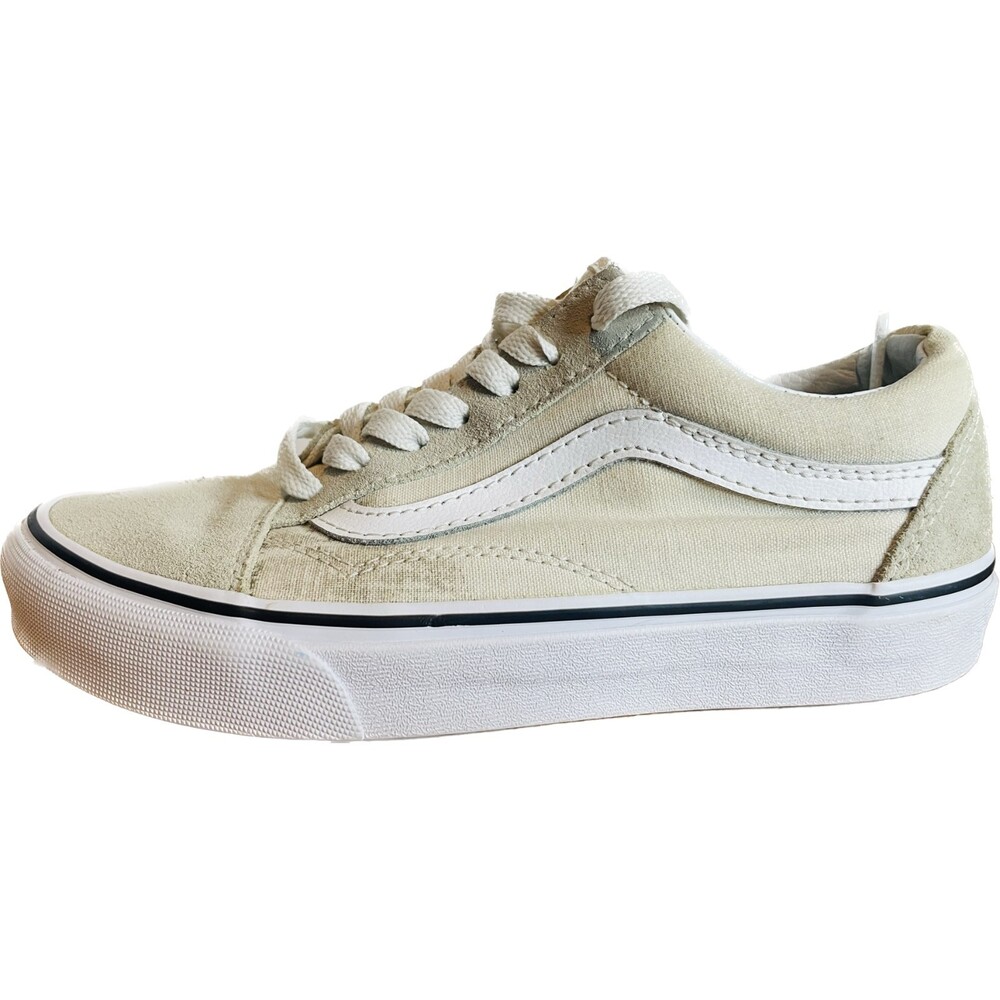 Vans Old Skool Canvas/Suede Bone White Skate  Sneakers | Women's Size 5.5 US